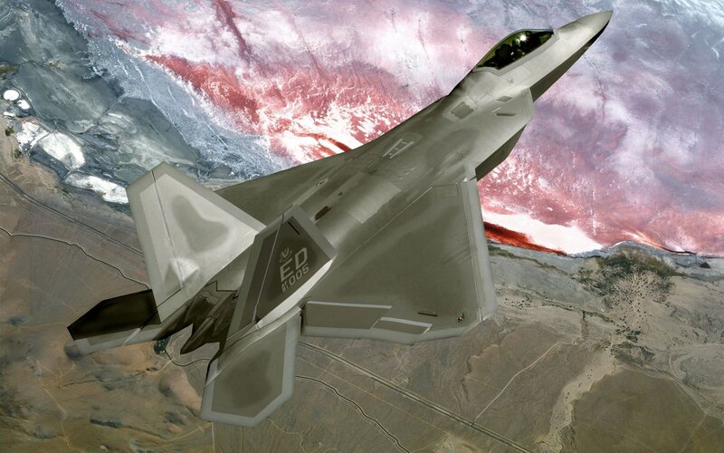 F-22 Raptor in flight