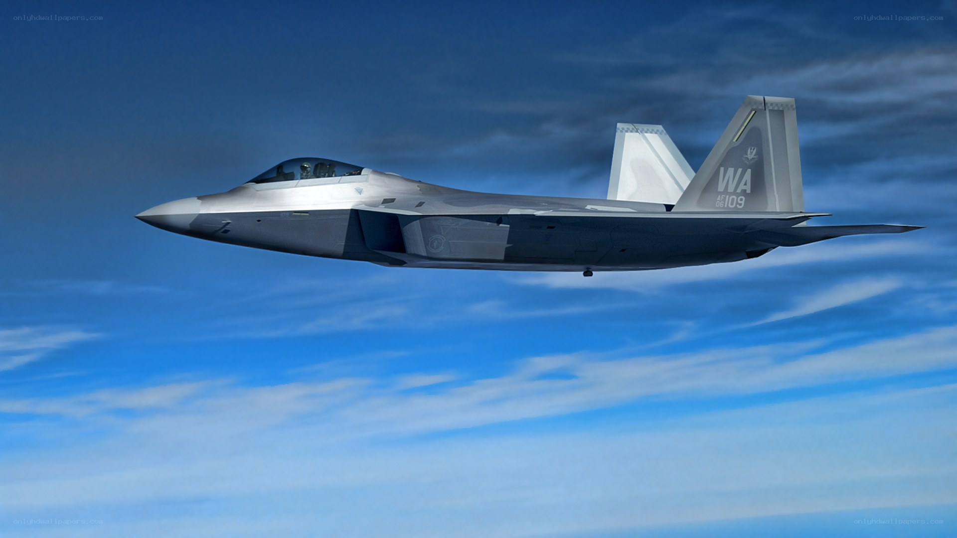F-22 Raptor in flight