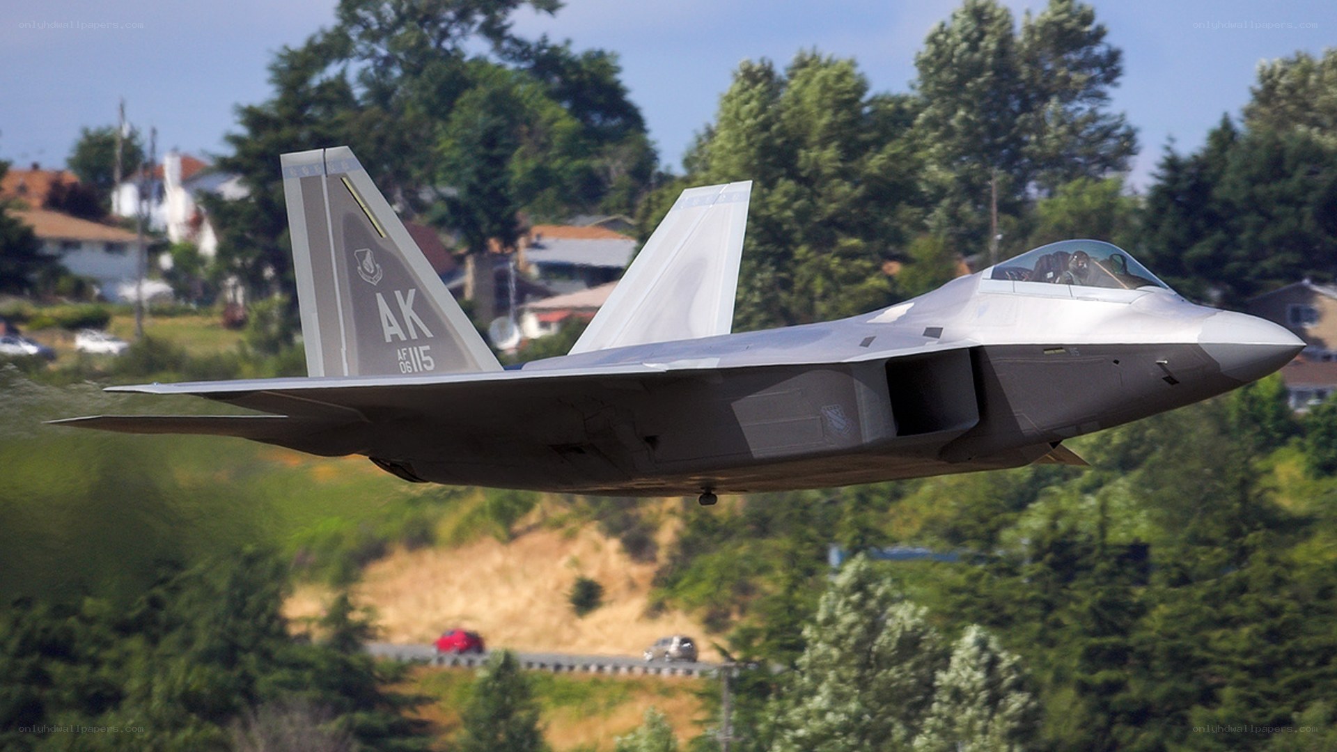 F-22 Raptor in flight