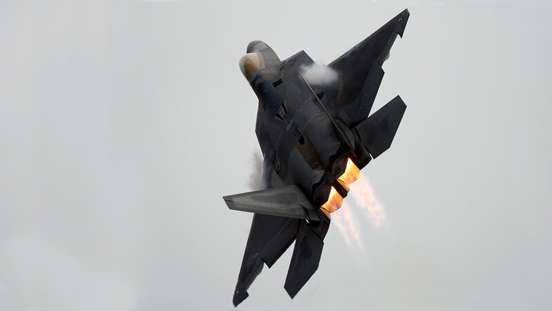 F-22 Raptor in flight