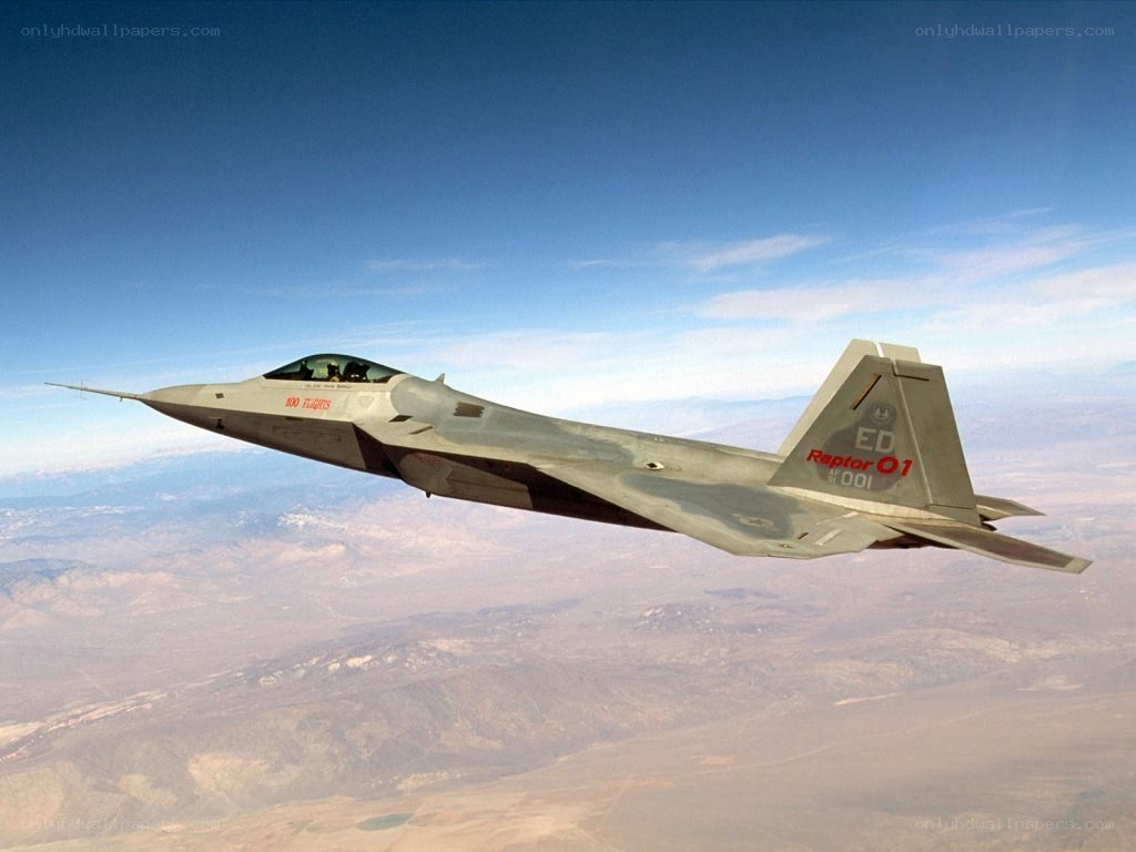 F-22 Raptor in flight