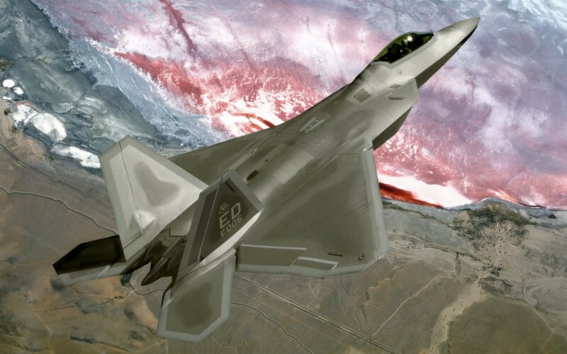 F-22 Raptor in flight