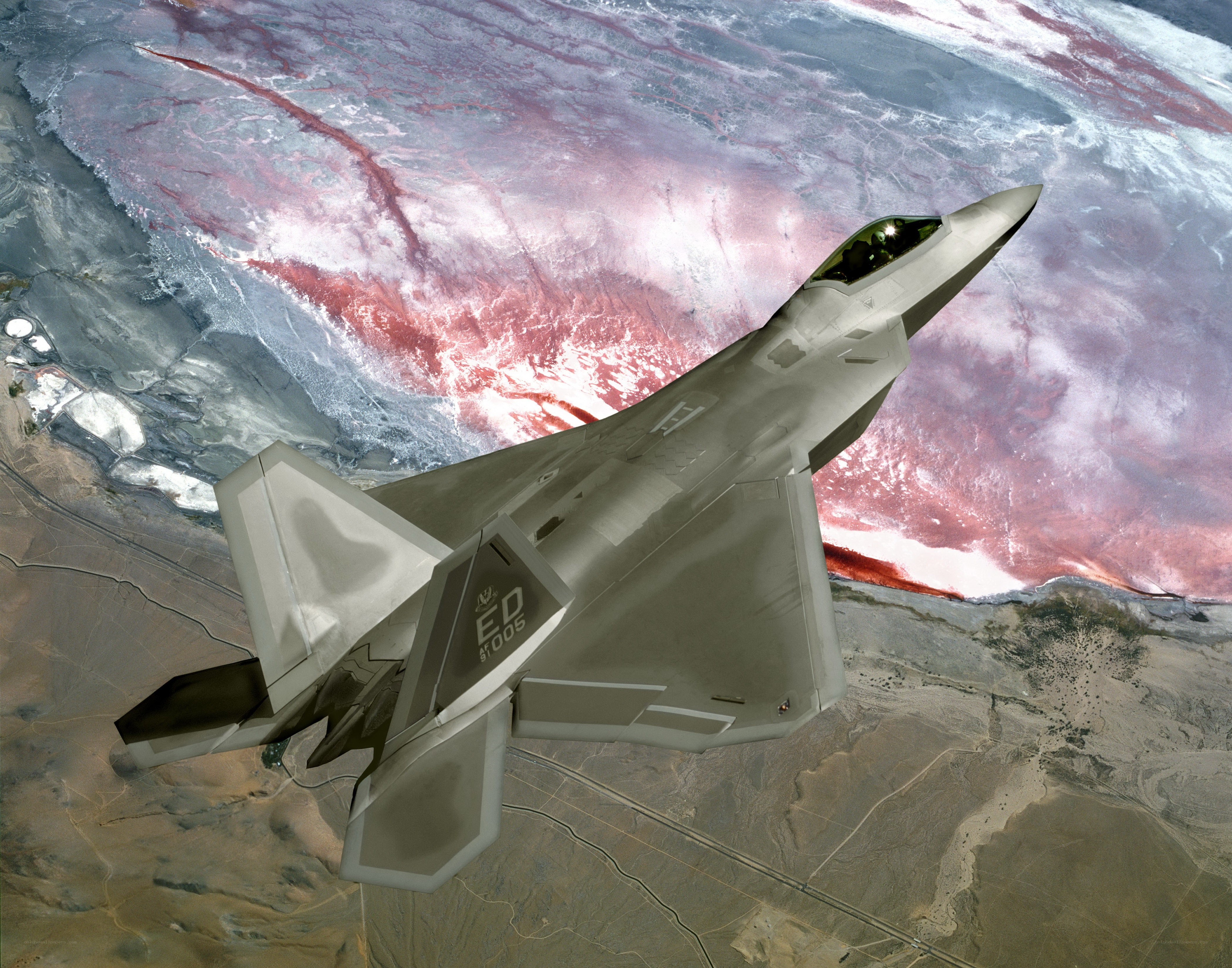 F-22 Raptor in flight