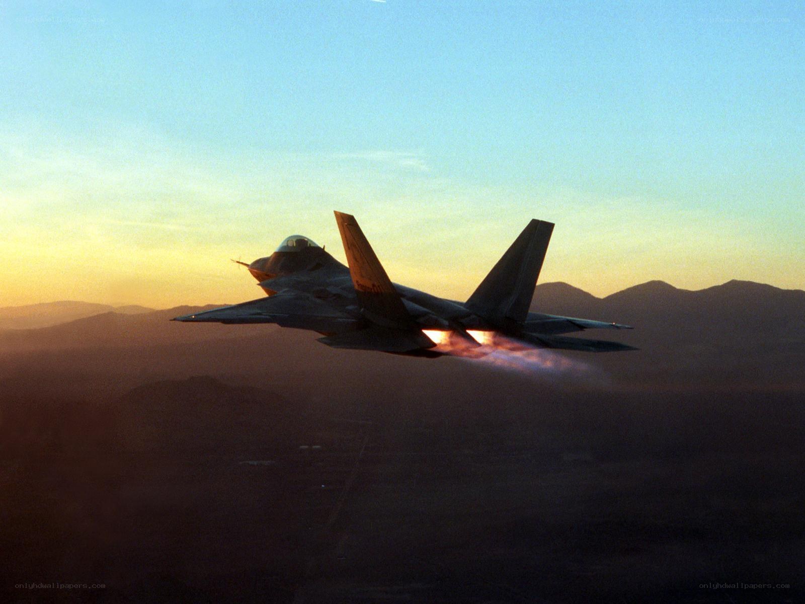 F-22 Raptor in flight