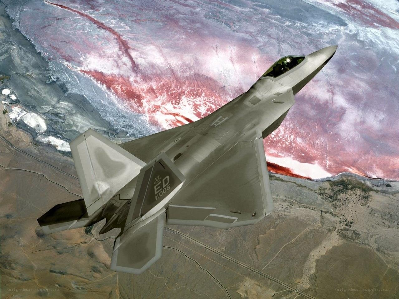F-22 Raptor in flight
