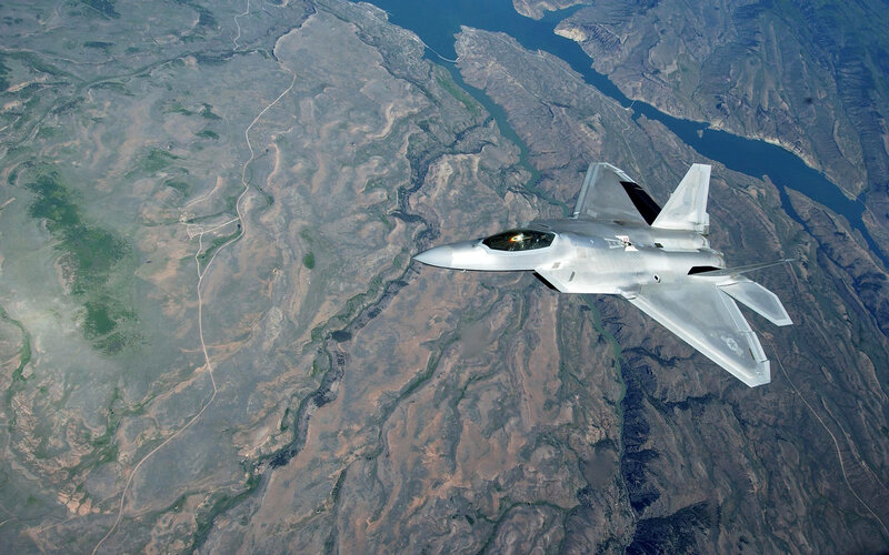 F-22 Raptor in flight