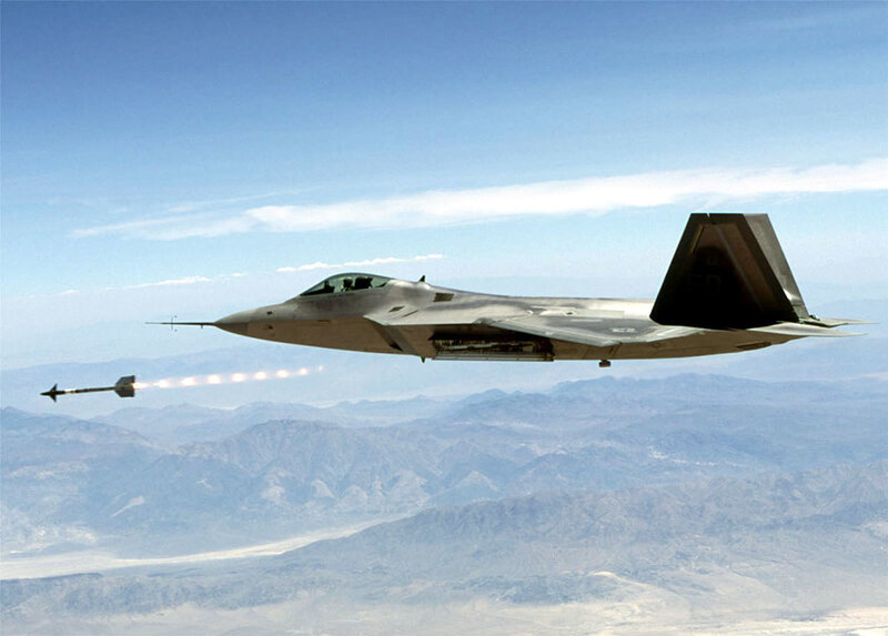 F-22 Raptor in flight