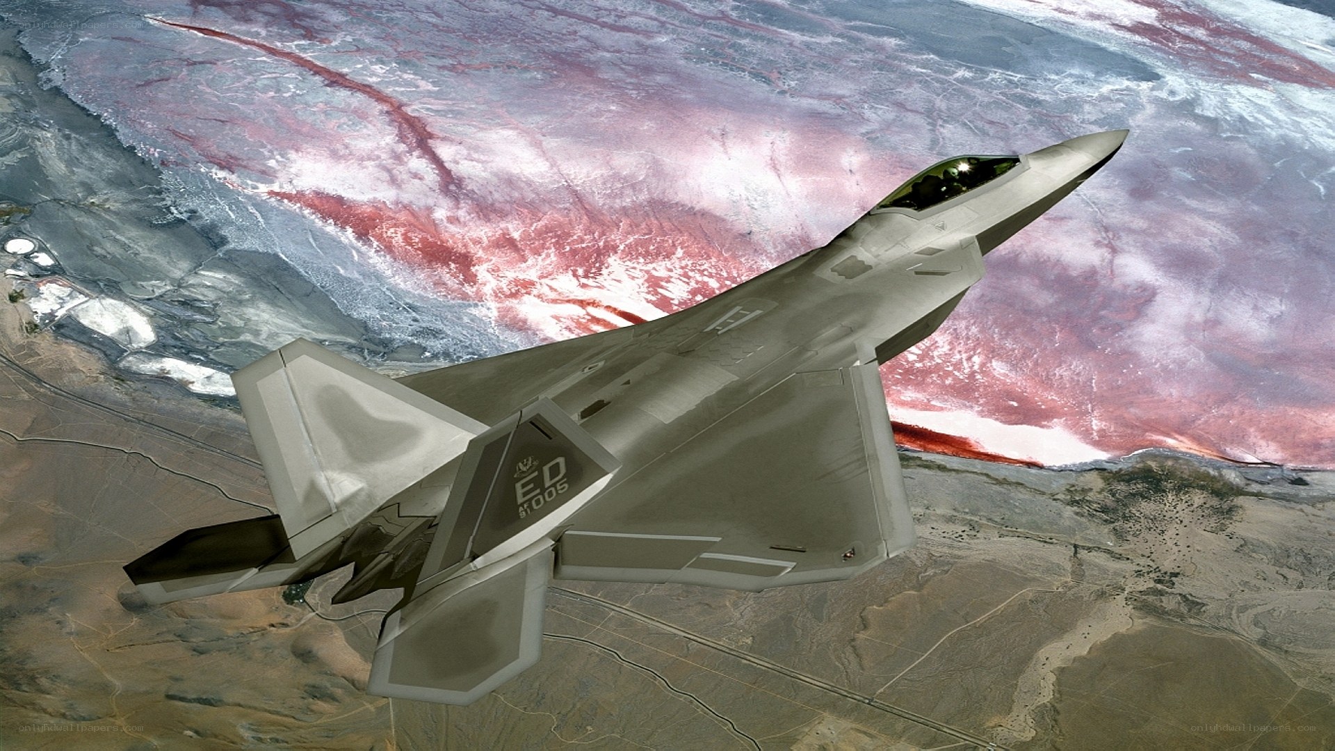 F-22 Raptor in flight