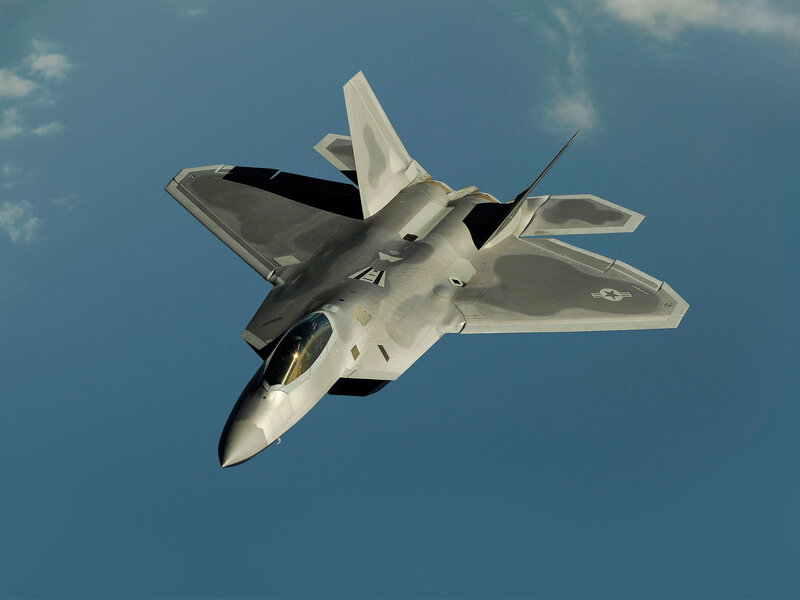 F-22 Raptor in flight