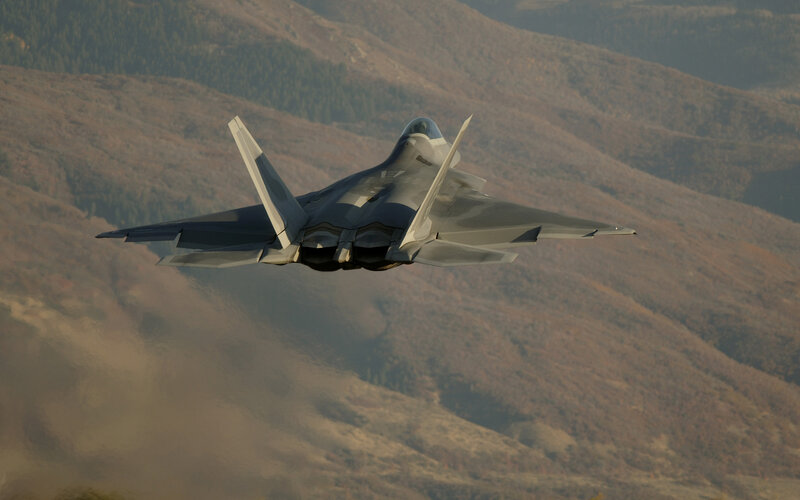 F-22 Raptor in flight
