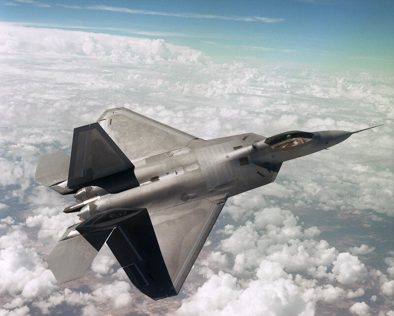 F-22 Raptor in flight