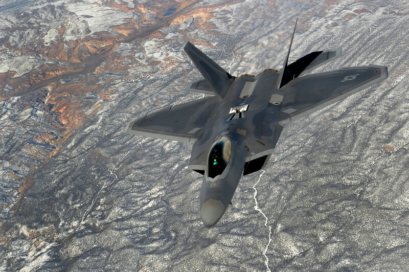F-22 Raptor in flight
