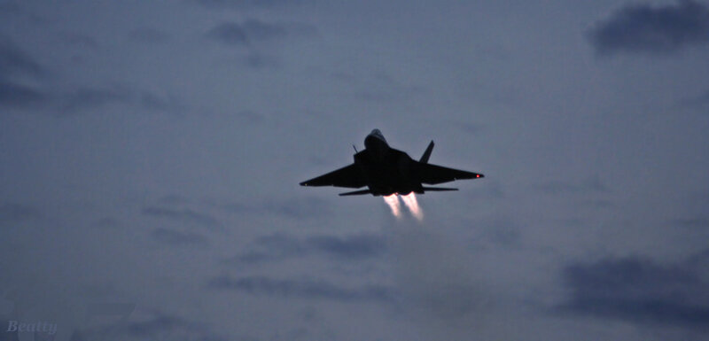 F-22 Raptor in flight