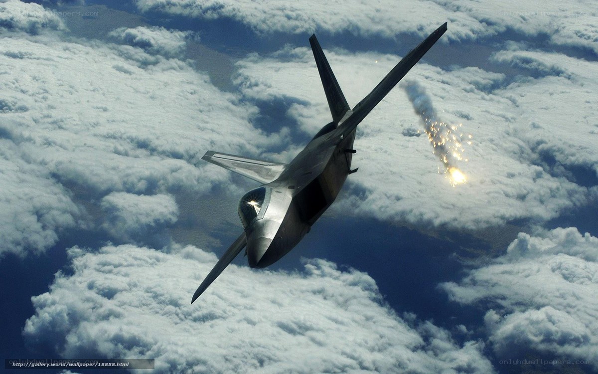 F-22 Raptor in flight
