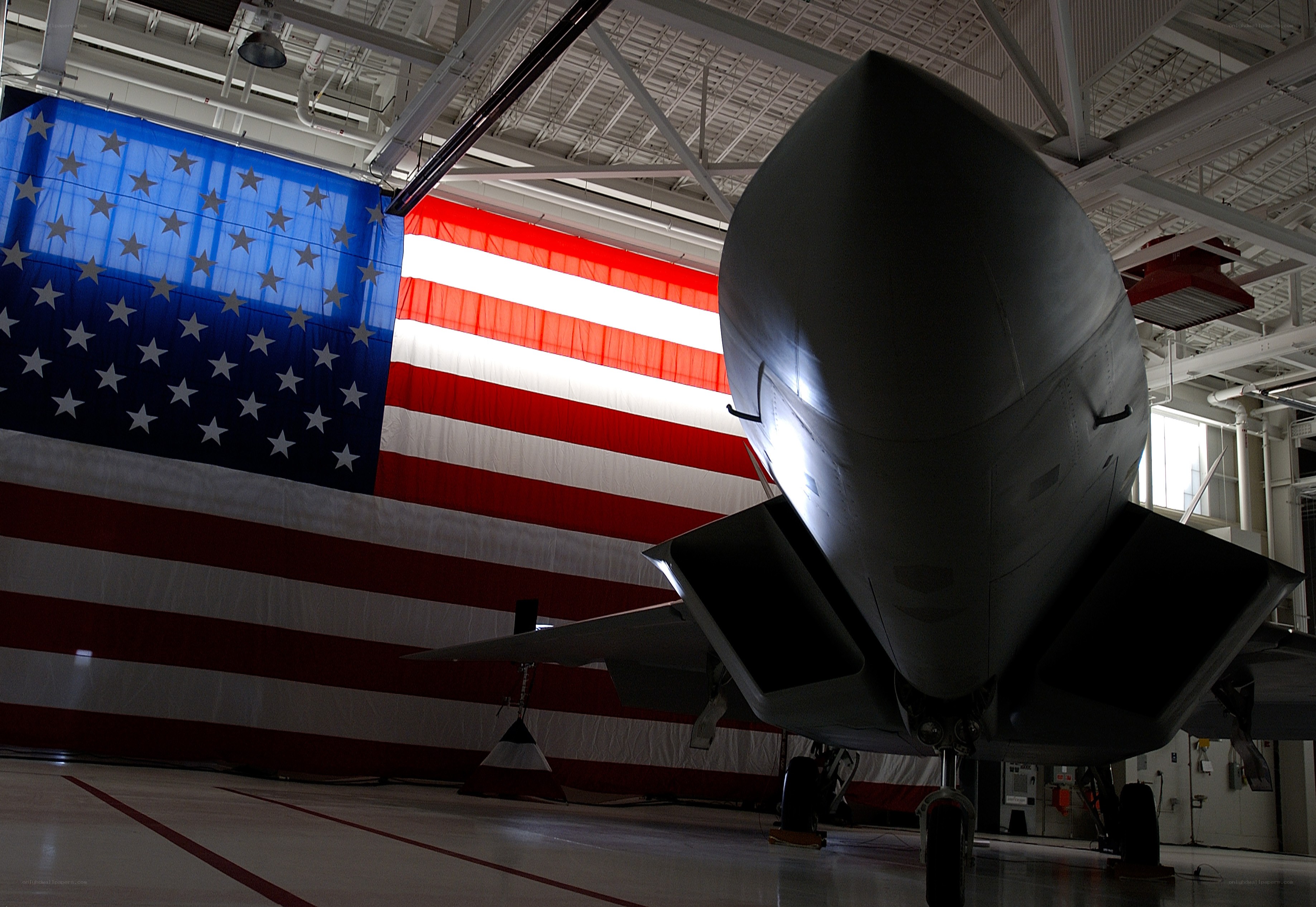 F-22 Raptor in Hangar