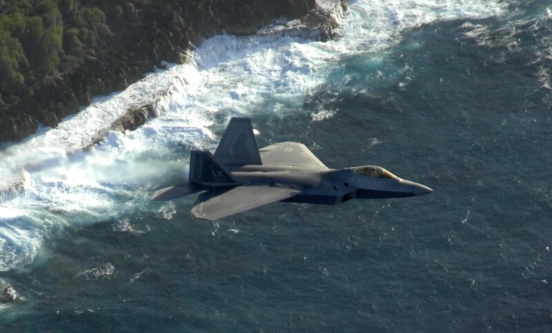 F-22 Raptor Jet — Gray, Dramatic