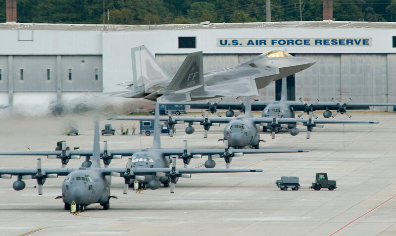 F-22 Raptor Jet — Gray, Industrial