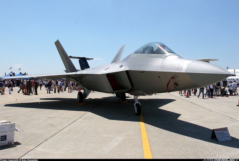 F-22 Raptor on display