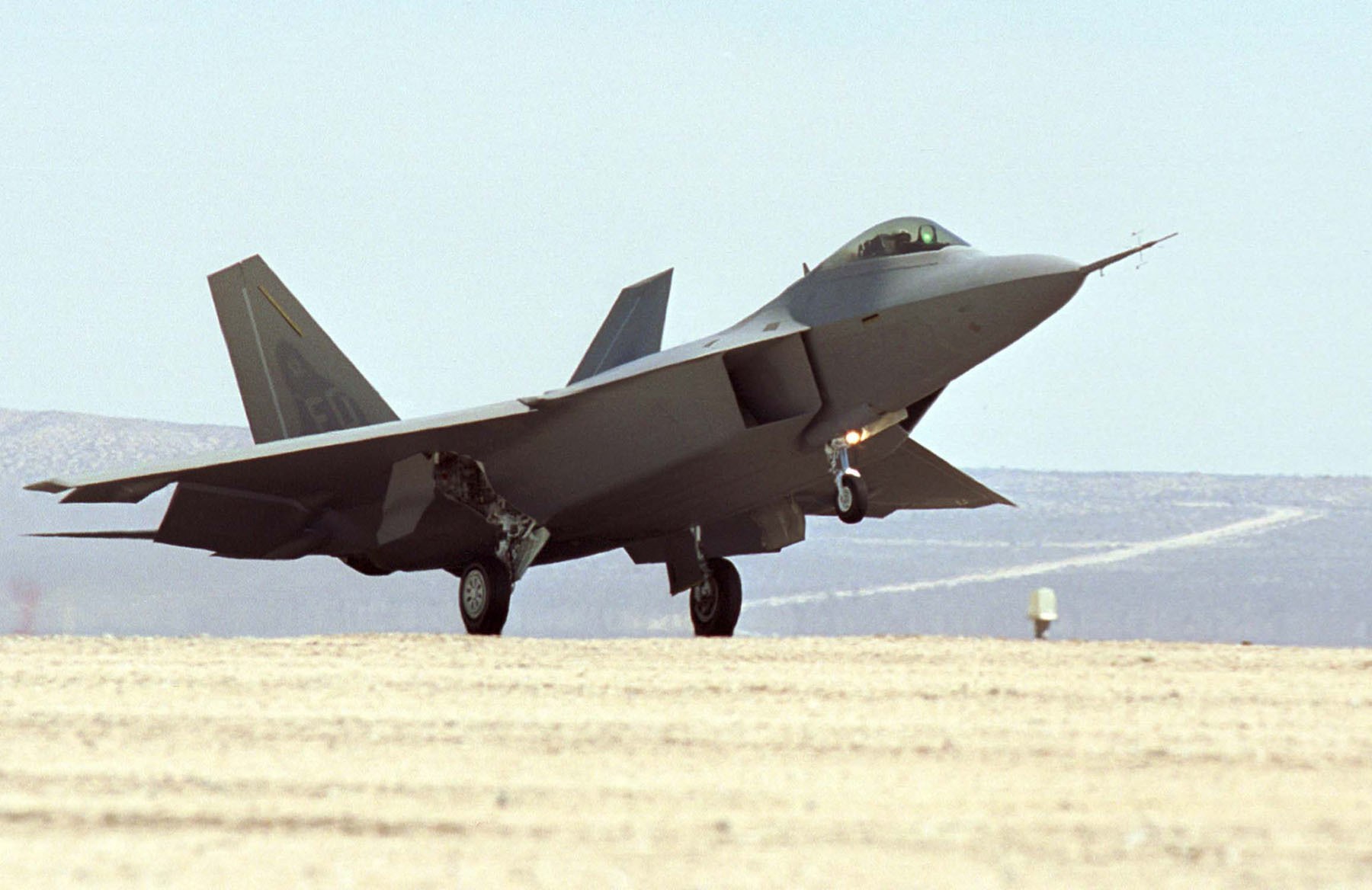 F-22 Raptor on runway