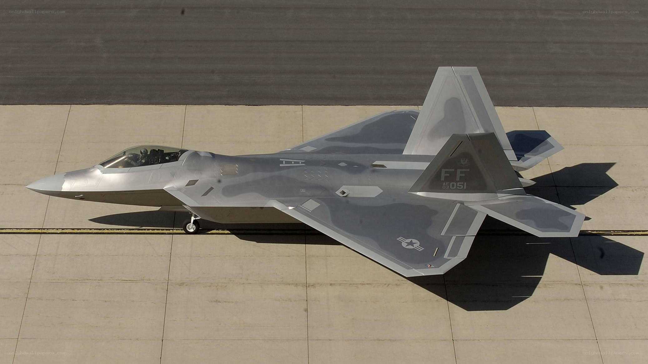 F-22 Raptor on tarmac