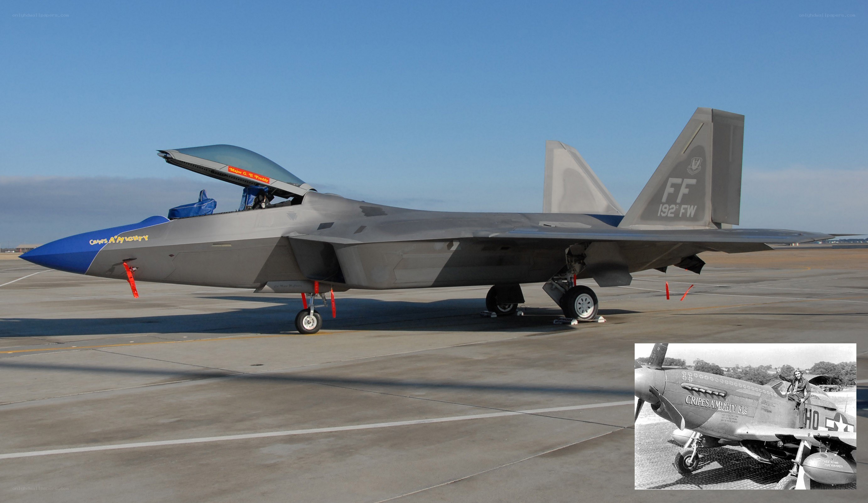 F-22 Raptor on tarmac