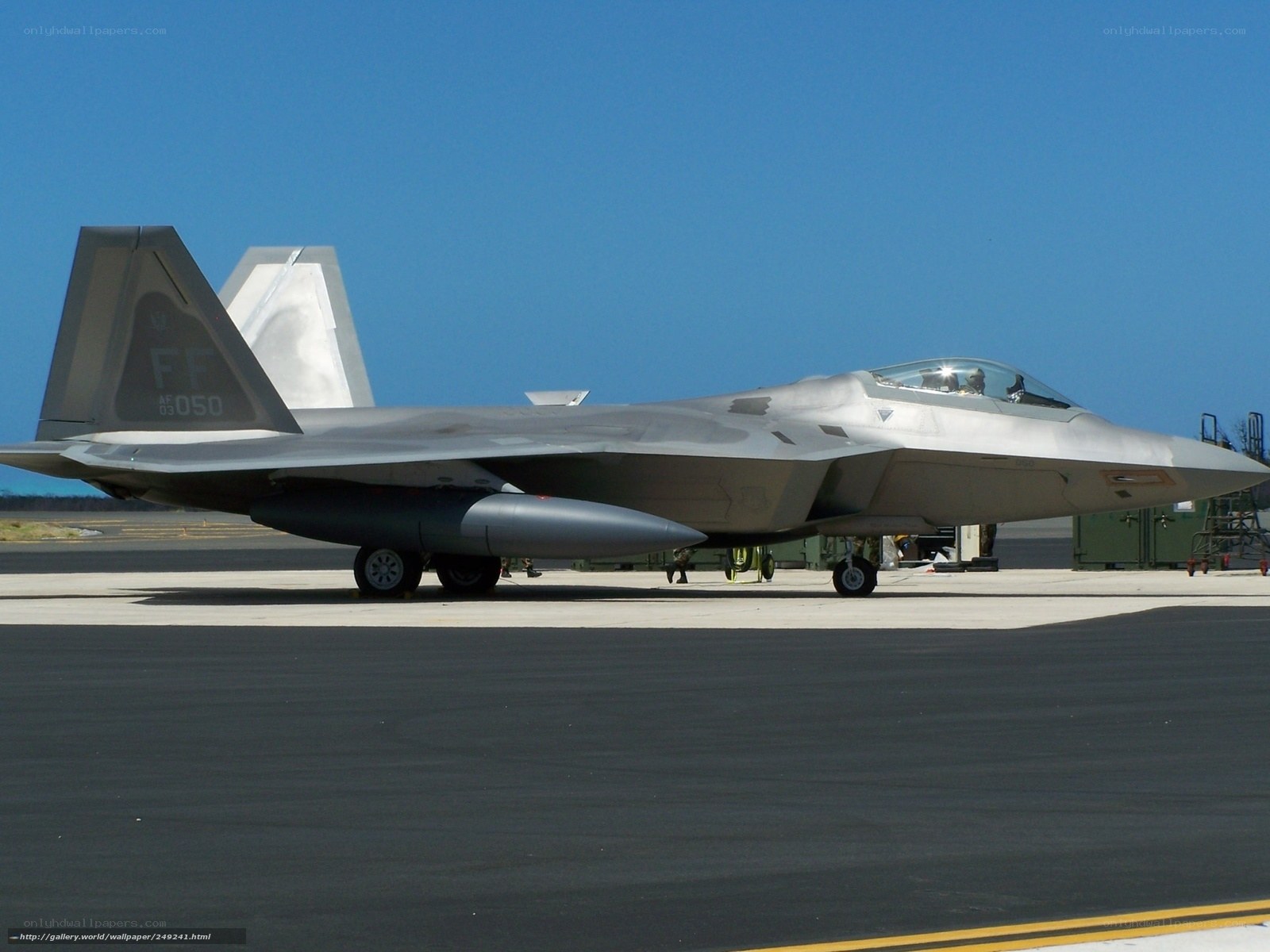 F-22 Raptor on tarmac