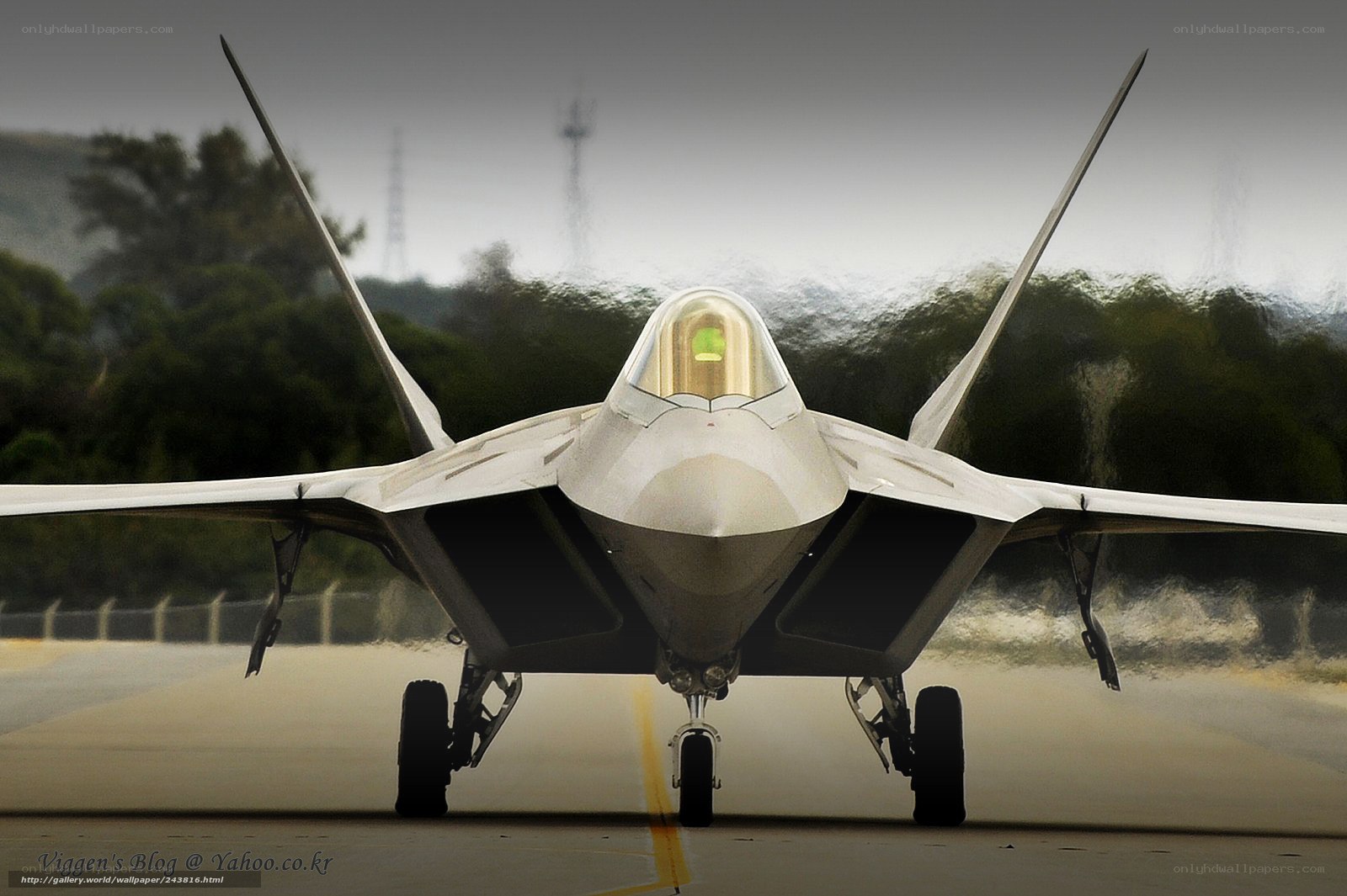 F-22 Raptor on the runway