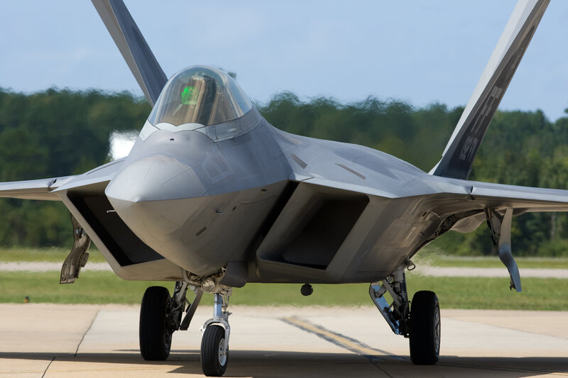 F-22 Raptor on the tarmac
