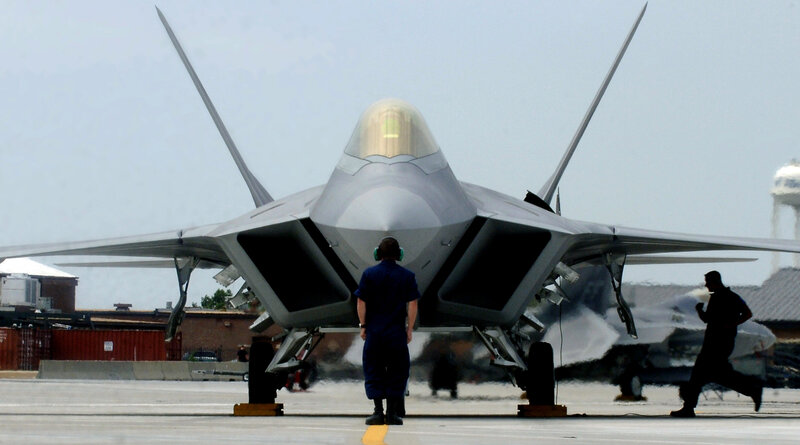 F-22 Raptor on the tarmac