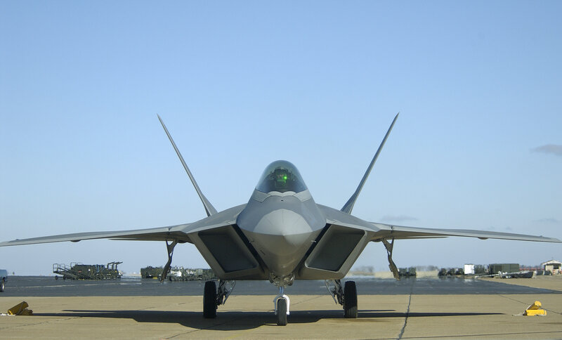 F-22 Raptor on the tarmac
