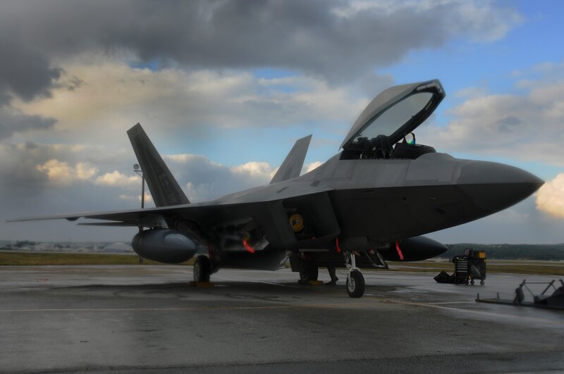 F-22 Raptor on the tarmac