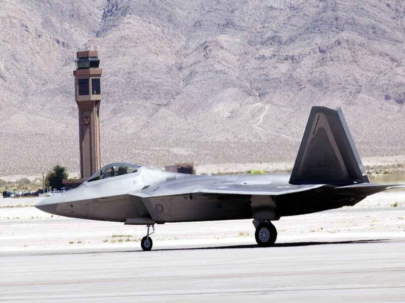 F-22 Raptor on the tarmac