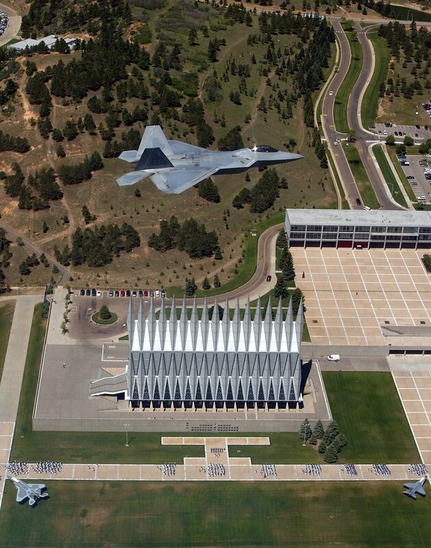 F-22 Raptor over Air Force Academy
