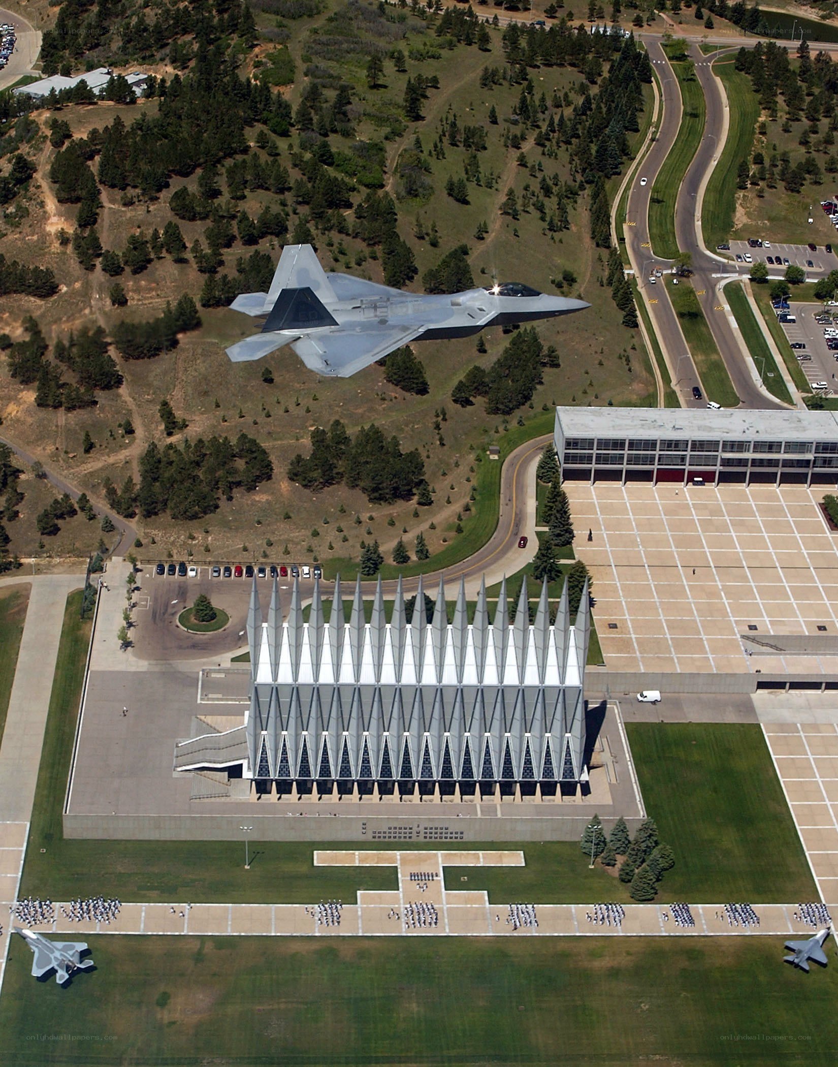 F-22 Raptor over Air Force Academy