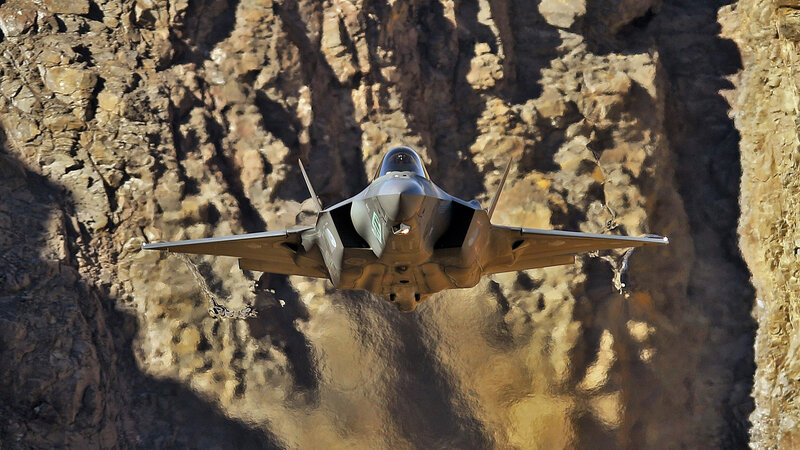 F-35 Fighter Jet — Brown