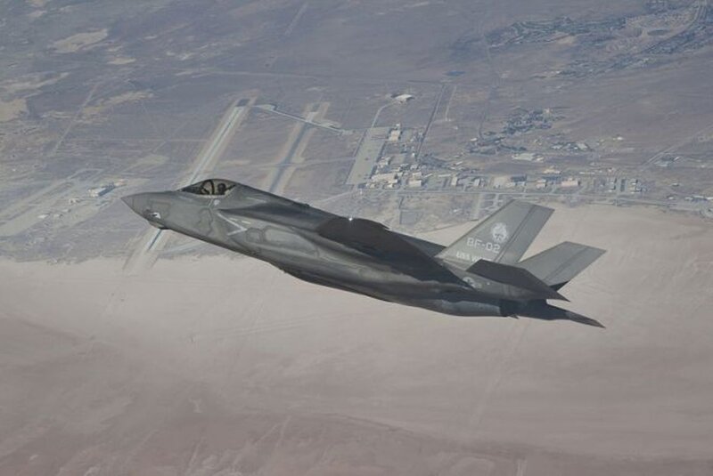 F-35 Fighter Jet — Gray, Aerial, Photograph