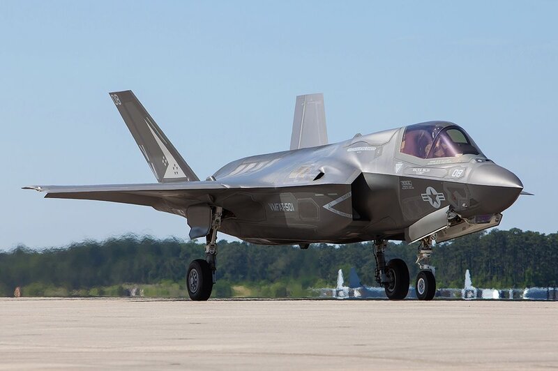 F-35 Fighter Jet — Gray, Calm, Afternoon, Photograph, Aircraft