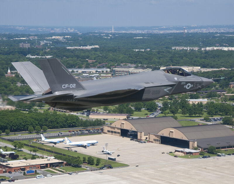 F-35 Fighter Jet — Gray, Calm