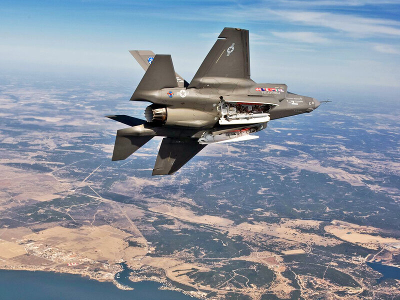 F-35 Fighter Jet — Gray, Dramatic, Afternoon, Photograph, Aircraft