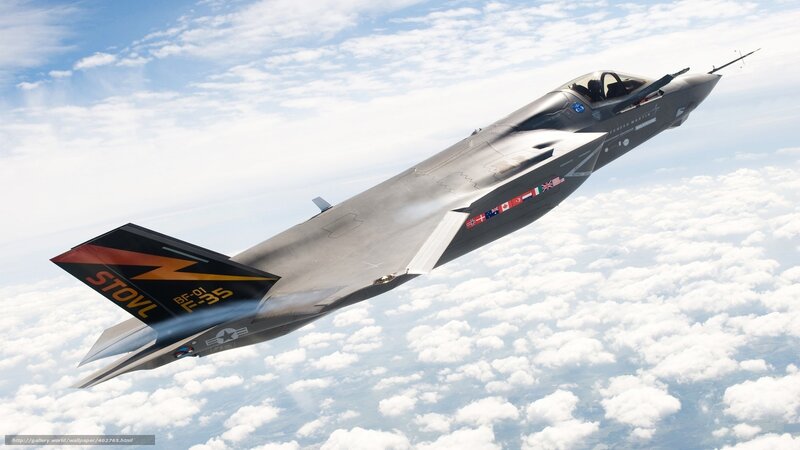 F-35 Fighter Jet — Gray, Dramatic, Afternoon, Photograph, Clouds, Sky, Tail Fin