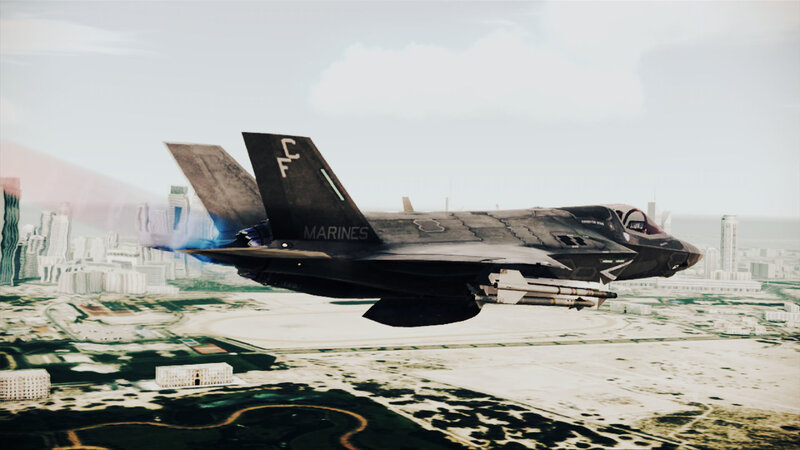 F-35 Fighter Jet — Gray, Dramatic