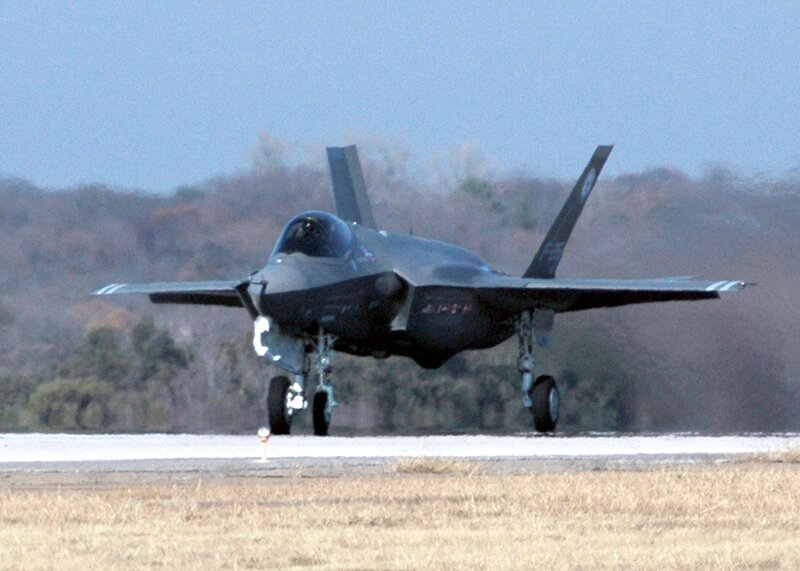 F-35 Fighter Jet — Gray, Neutral, Afternoon, Photograph