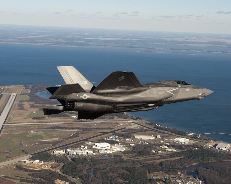 F-35 Fighter Jet — Gray, Serene, Afternoon