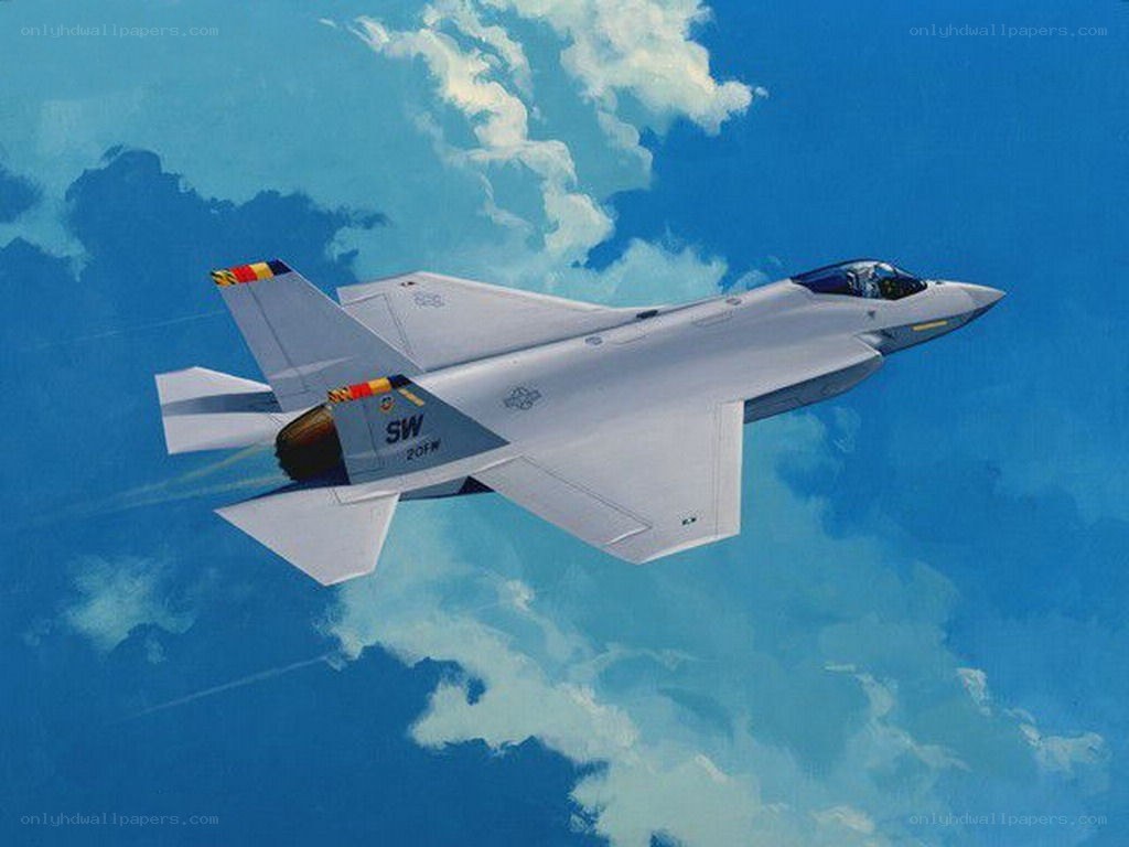 F-35 fighter jet in flight