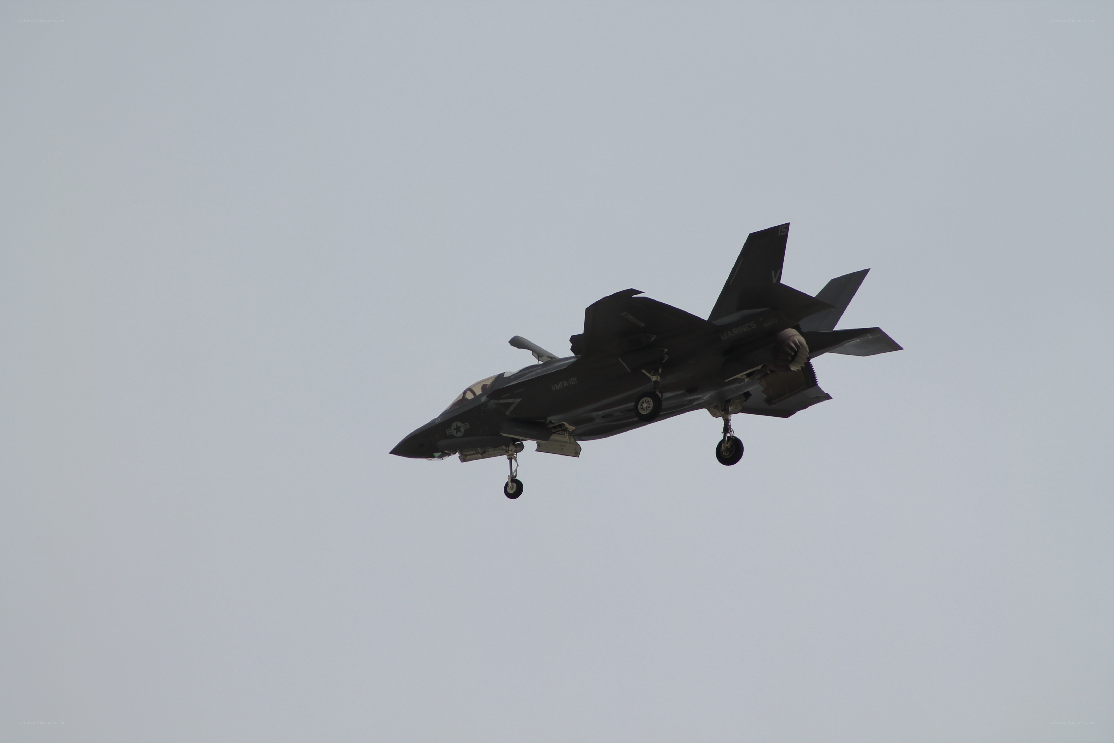 F-35 fighter jet in flight