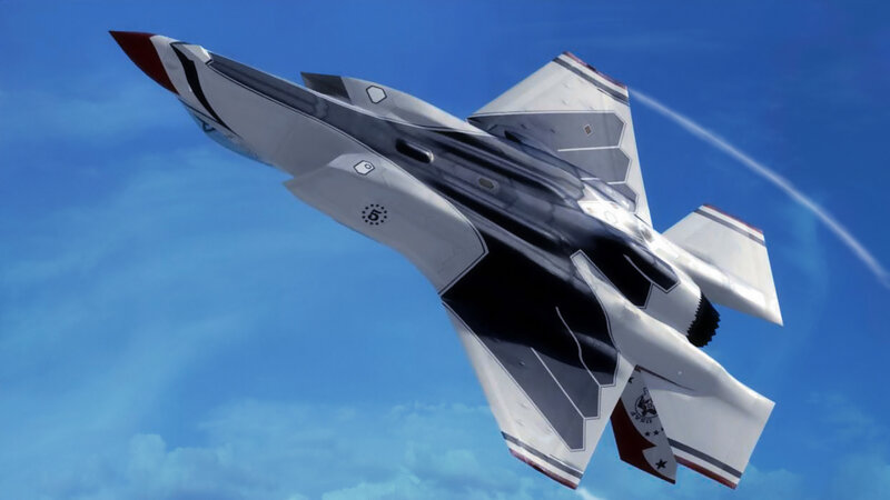F-35 fighter jet in flight