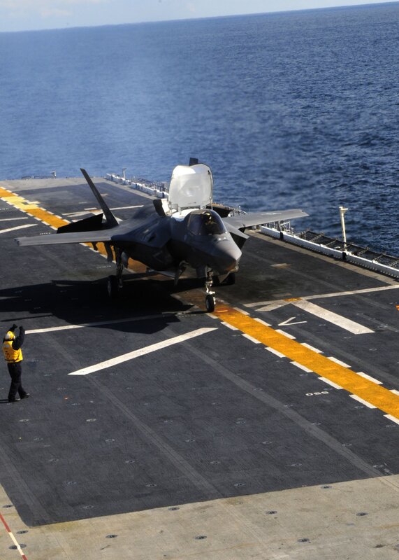 F-35 Fighter Jet on Deck
