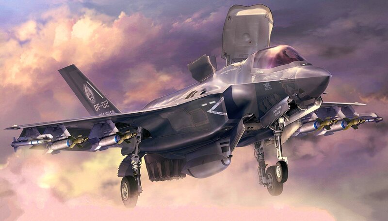 F-35 Fighter Jet — Purple