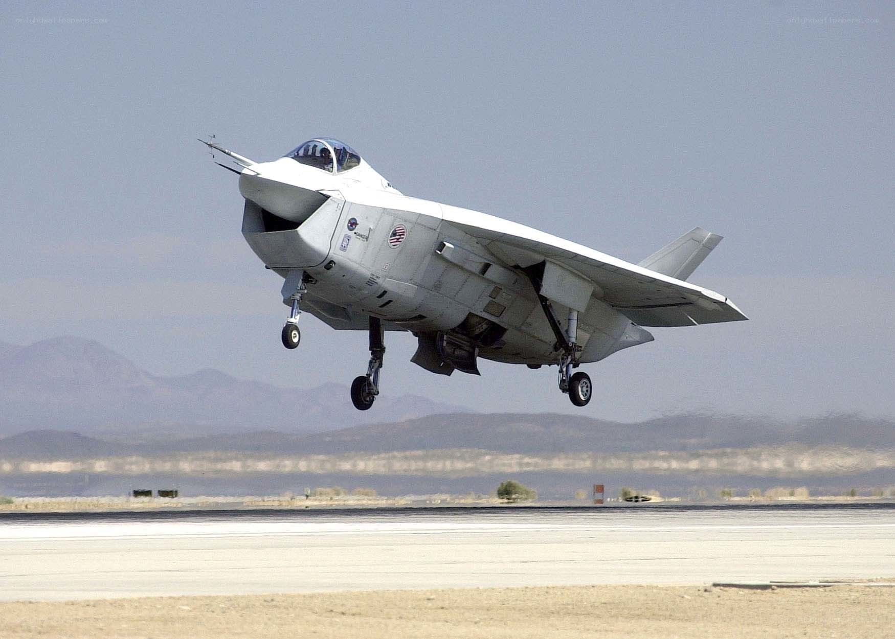 F-35 fighter jet taking off