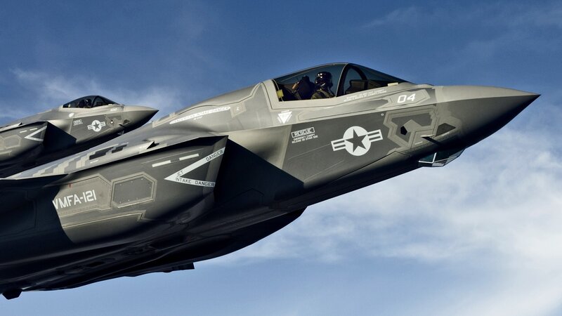 F-35 Fighter Jets — Gray, Dramatic